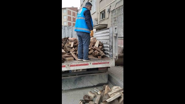 Elazığ'da yetim ailelere yakacak yardımı