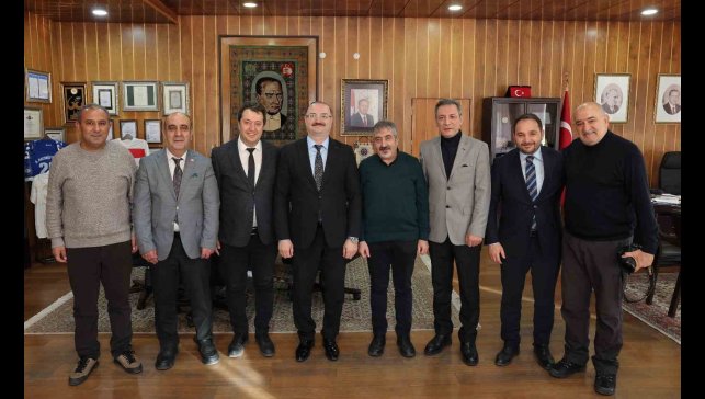 Rektör Hacımüftüoğlu, DAGC ve DGF yönetimini kabul etti