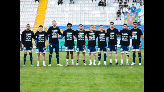 Erzurumspor'dan Filistin'e destek çağrısı
