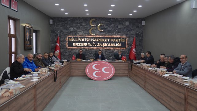 MHP Erzurum İl Başkanı Yurdagül, basın mensuplarıyla buluştu