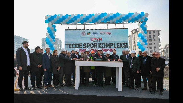 Tecde Spor Kompleksi'nin temeli atıldı