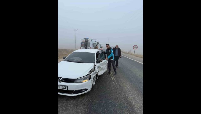 Elazığ'da sis kazaya neden oldu: 1 yaralı