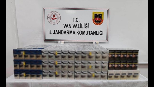 Çaldıran'da bin 230 paket kaçak sigara ele geçirildi