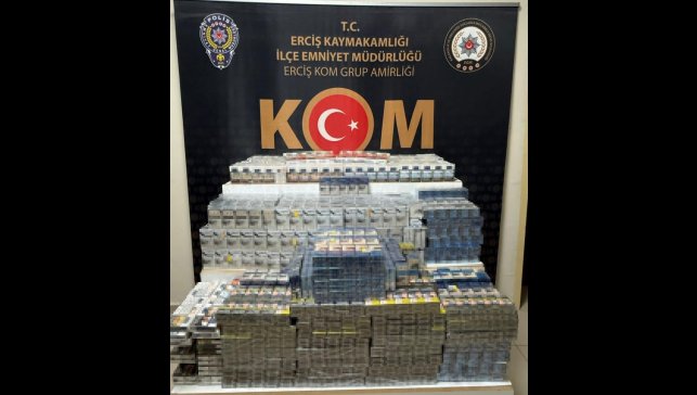 Van'da 2 bin 290 paket kaçak sigara ele geçirildi