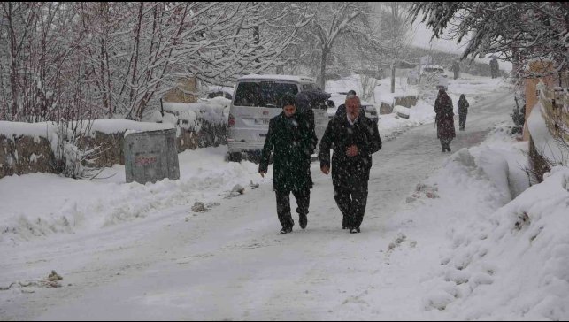 Bitlis'te yağan kar 180 köy yolunu ulaşıma kapattı