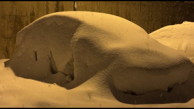 Yüksekova'da kar kalınlığı 40 santimetreyi geçti: Araçlar ve tek katlı evler kara gömüldü