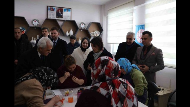 TBMM Komisyonu, Erzurum Engelsiz Yaşam Merkezinde incelemelerde bulundu