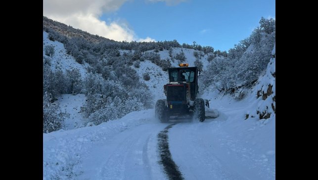 Bingöl'de kardan dolayı kapanan 75 köy yolunda çalışmalar sürüyor