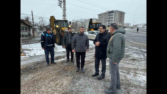 Battalgazi'de Başkan Taşkın ekiplerle birlikte sahada