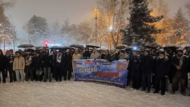 Malatya'da Gazze'ye destek yürüyüşü yapıldı