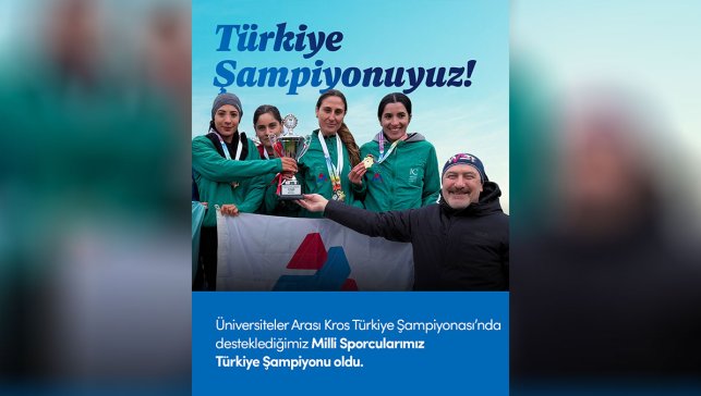 Türkiye Şampiyonluğu Getiren AİÇÜ Kros Takımına Vakıftan Gurur Mesajı