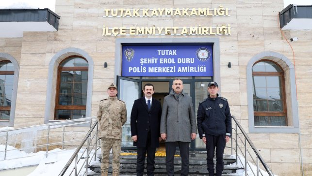 Ağrı Valisi Önder Bozkurt Tutak’ta kamu yatırımlarını ve yeni Emniyet binasını inceledi