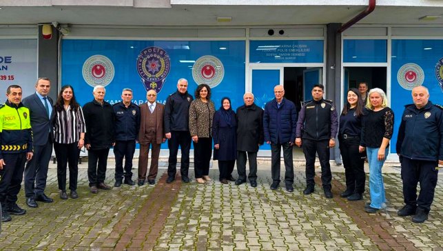 Düzce Emniyetinden emekli polislere vefa ziyareti