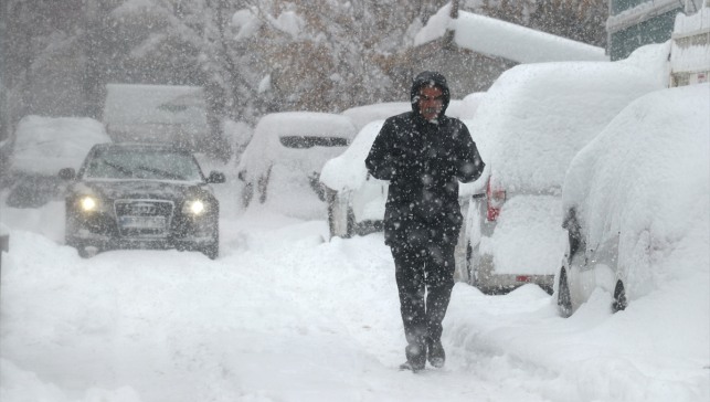Ağrı'da 2 gündür devam eden yoğun kar yaşamı zorlaştırıyor