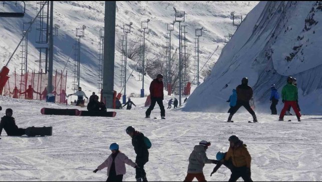 Palandöken'de kayak coşkusu