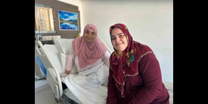 Gebelikte fark edilen şah damarı tümörü Van'da başarıyla alındı