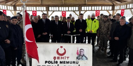 Şehit polis Fethi Sekin Elazığ'da kabri başında anıldı