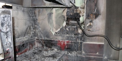 Güroymak'ta bir işletmede çıkan yangın maddi hasara neden oldu