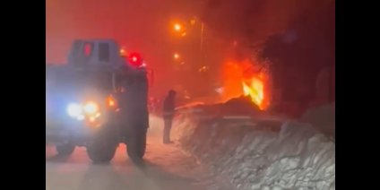 Yüksekova'da çıkan yangın aileyi evsiz bıraktı