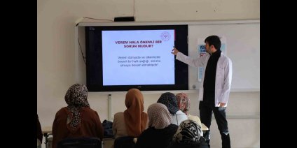 Halk Eğitim Merkezi kursiyerlerine verem eğitimi