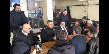 Emniyet Müdür Karaburun'dan, Köprüköy'de 'Huzur toplantısı'