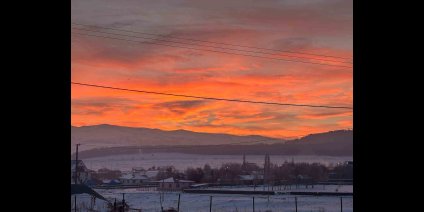 Gökyüzünde kızıl şölen
