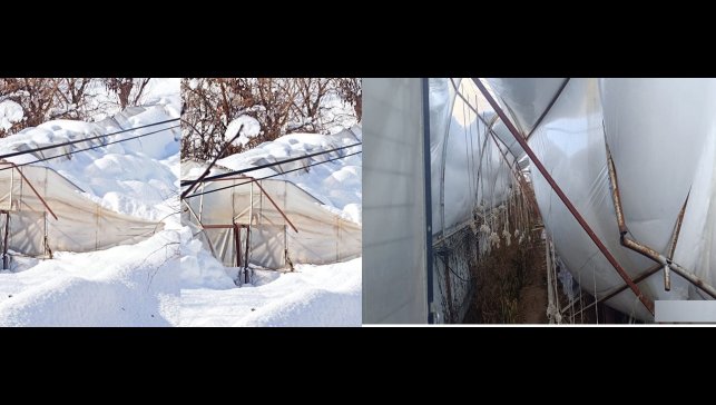 Hakkari'de kar seraları çökertti