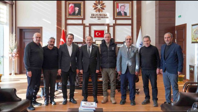 Rektör Çakmak, DAGC ve DGF yönetimini kabul etti