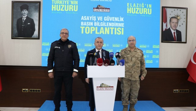 Elazığ'da Asayiş ve Güvenlik Basın Bilgilendirme Toplantısı yapıldı