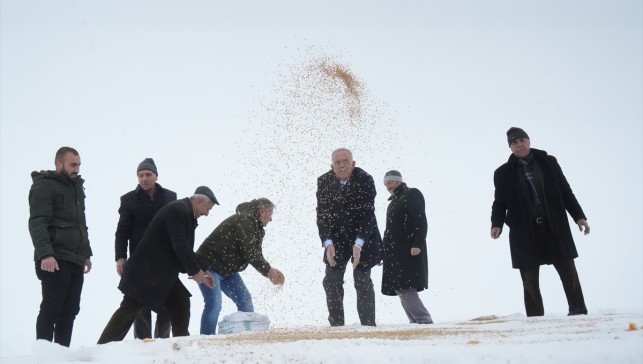 Van ve Muş'ta yaban hayvanları için doğaya yem bırakıldı