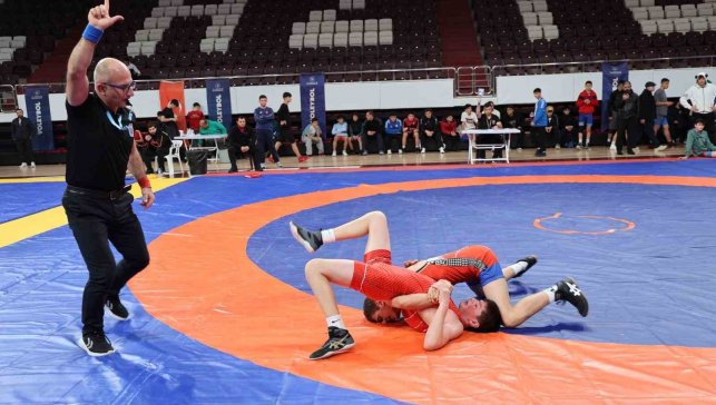 Gençler Güreş Müsabakaları Elazığ'da sürüyor