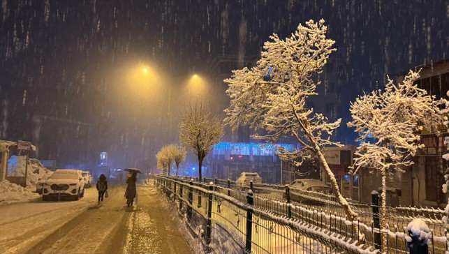 Derecik'te kar etkili oldu