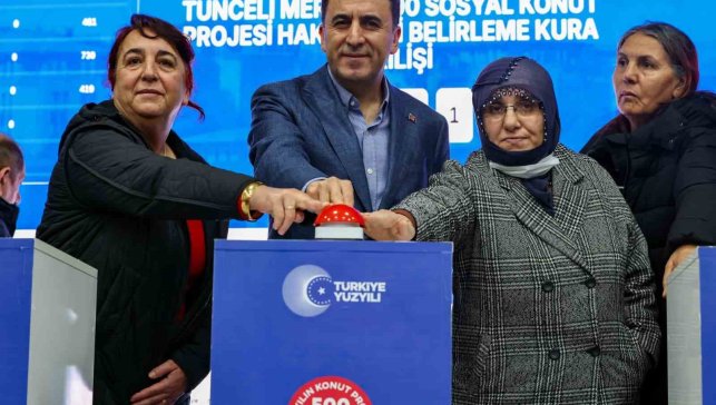 Tunceli'de 875 sosyal konutun kura çekimi gerçekleşti