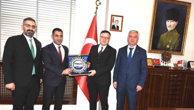 ASKON'dan Yakutiye Kaymakamı Kaldırım'a nezaket ziyareti