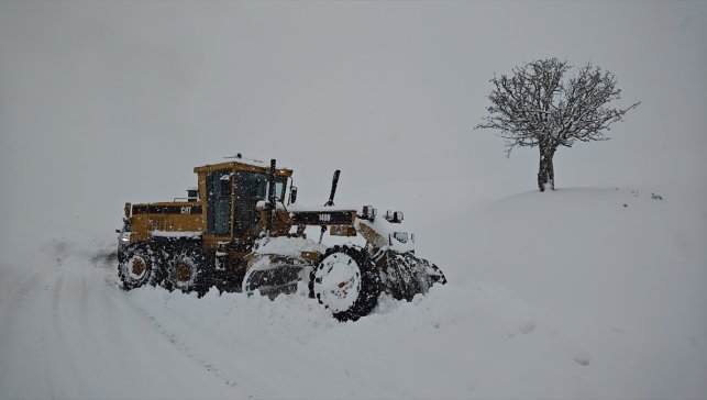 Van, Hakkari, Muş ve Bitlis'te 539 yerleşim yerinin yolu kapandı