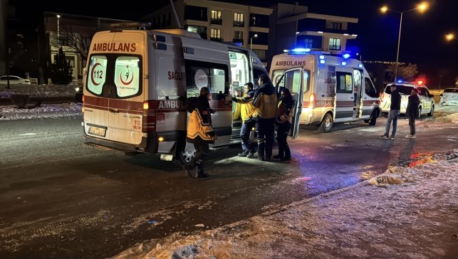 Elazığ'da refüje çarpan hafif ticari araçtaki 4 kişi yaralandı