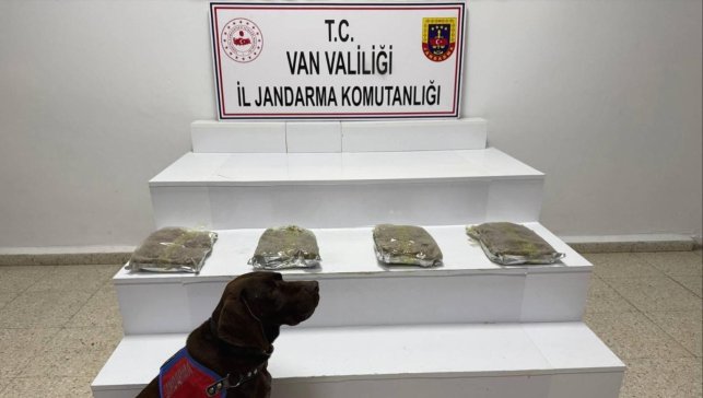 Van'da 5 kilo 250 gram kubar esrar ele geçildi