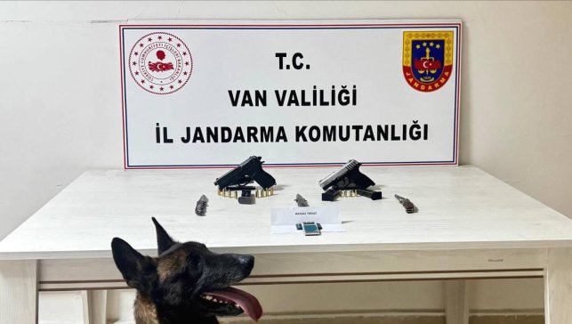 Van'da ruhsatsız tabanca ele geçirildi