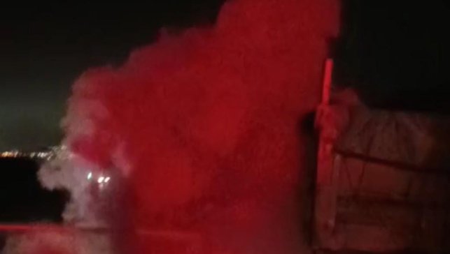 Malatya'da amonyum nitrat yüklü tırda korkutan yangın