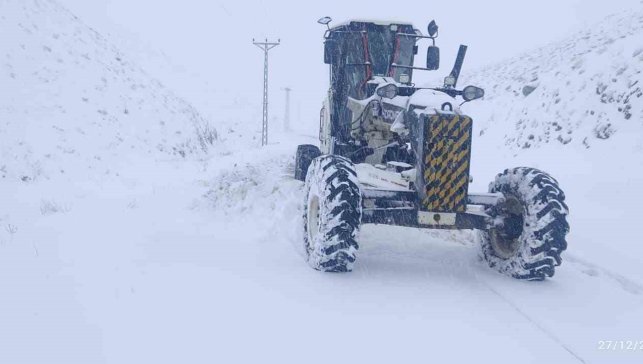 Elazığ'da kar etkili oldu: 482 köy yolu ulaşıma kapandı