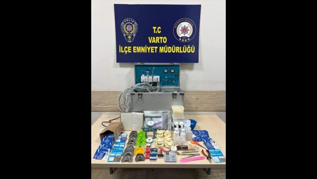 Muş'ta diplomasız dişçilik faaliyeti yürüten şüpheli yakalandı