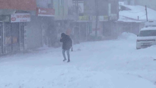 Karlıova'da tipi ve fırtına hayatı felç etti: Esnaf kepenk kapattı
