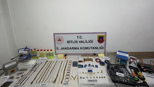 Bitlis'te sahte altın operasyonunda 2 şüpheli tutuklandı