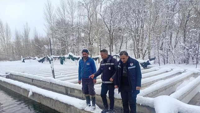Van'da zorlu kış şartlarında alabalık üretimi mercek altında