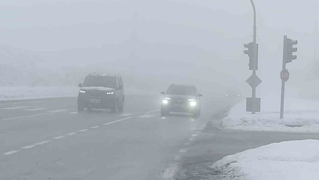 Bingöl'de yoğun sis görüş mesafesini düşürdü: Sürücüler zor anlar yaşadı