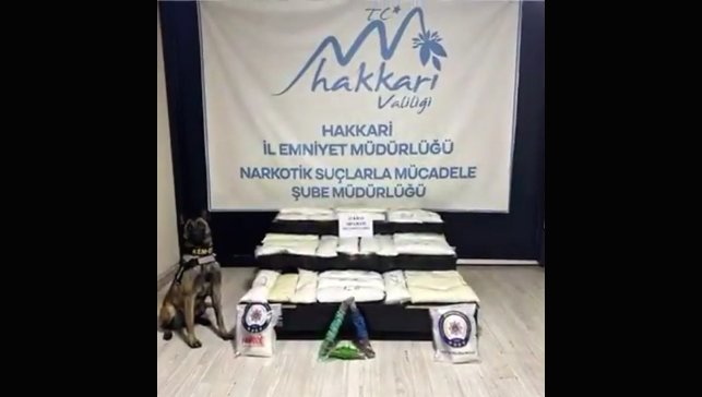 Yüksekova'da 63 kilo metamfetamin ele geçirildi