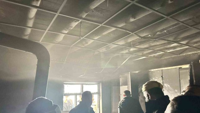 Hakkari'de ev yangını
