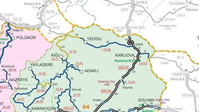 Bingöl-Diyarbakır karayolu tır trafiğine kapandı