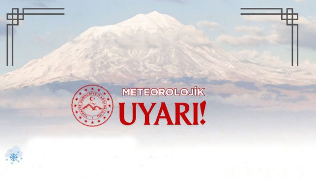 Ağrı Valiliği Uyardı: Akşam Saatlerinden İtibaren Buzlanma ve Çığ Tehlikesi