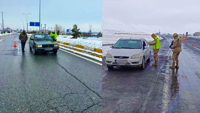 Kış sertleşti, denetimler sıklaştı, Patnos’ta sürücüler için kritik kontroller